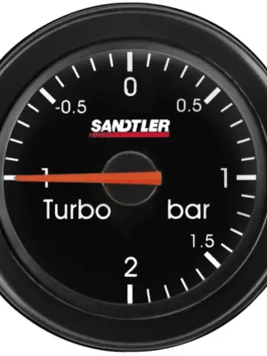 Sandtler série Racing přídavný ukazatel - tlak turba, barva černá Top Prodej