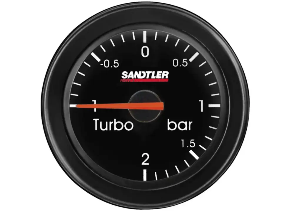 Sandtler série Racing přídavný ukazatel - tlak turba, barva černá Top Prodej