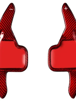 Karbonová pádla pod volant pro BMW řada 4 F32 / F33 / F36 2013–2017, barva červený karbon Novinka