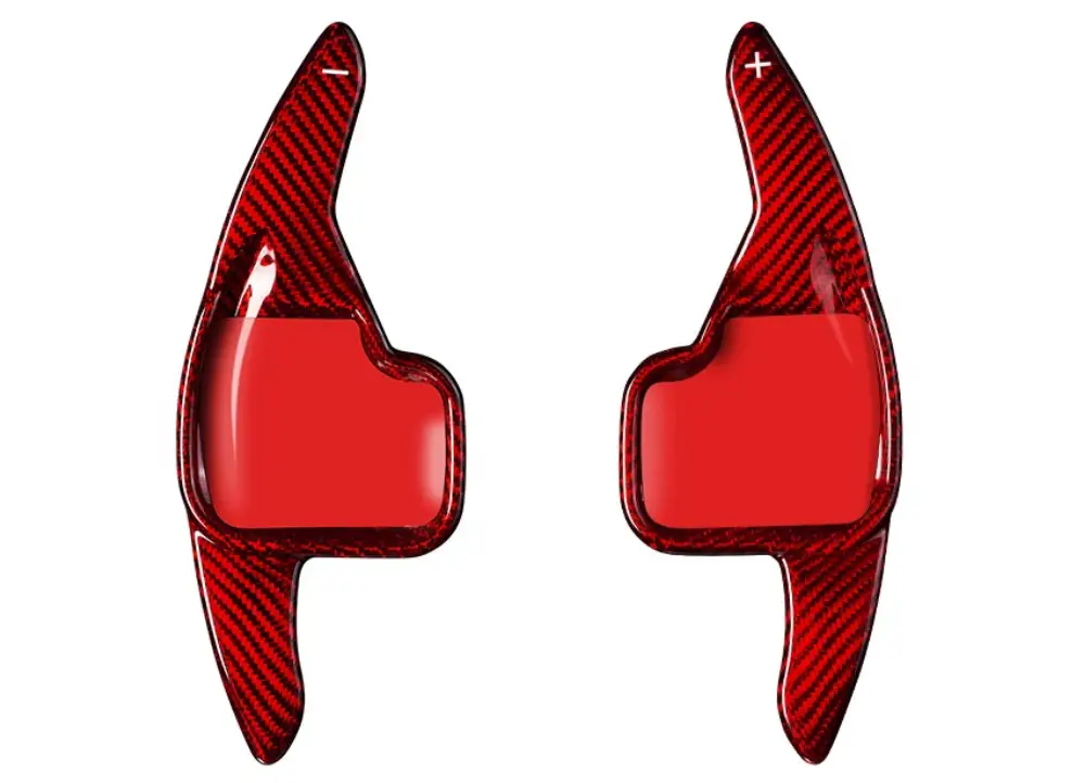 Karbonová pádla pod volant pro BMW řada 4 F32 / F33 / F36 2013–2017, barva červený karbon Novinka