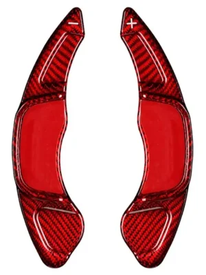 Karbonová pádla pod volant pro Volkswagen Golf GTD Mk7 03/2013–, barva červený karbon Nízká Cena
