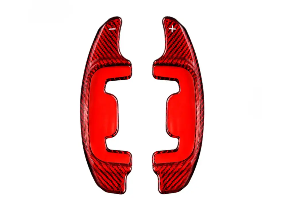 Karbonová pádla pod volant pro Mercedes GLC 63 AMG 2018-2019, barva červený karbon Výhodná Nabídka