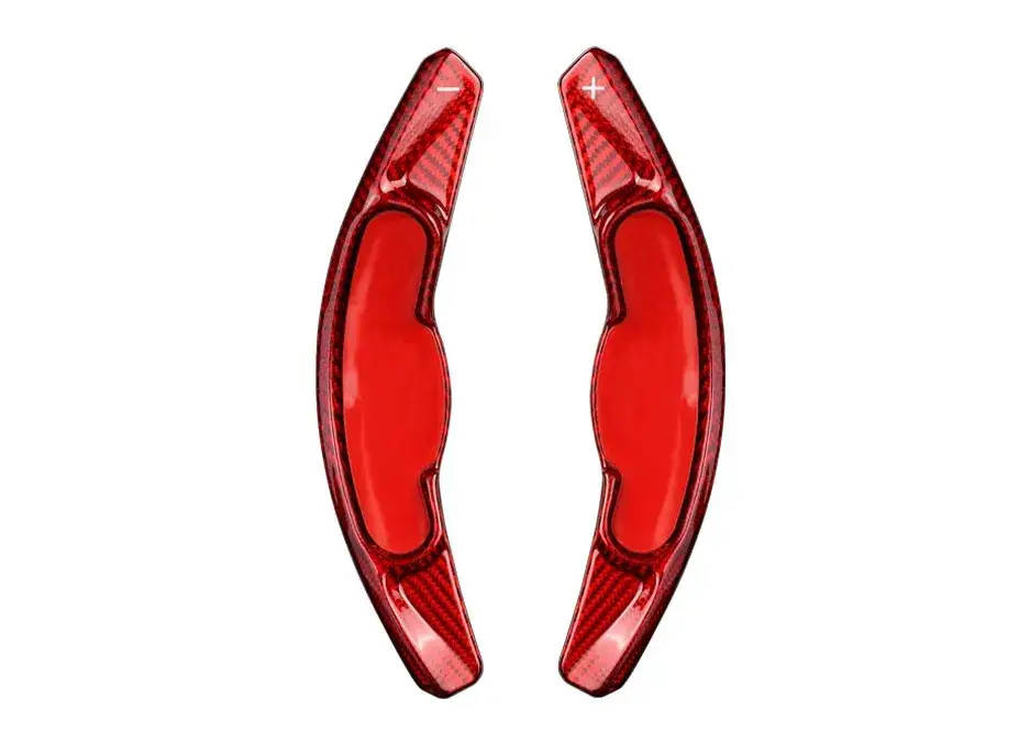 Nízká Cena Karbonová pádla pod volant pro Mini Cooper S F55 / F56 2014-, barva červený karbon