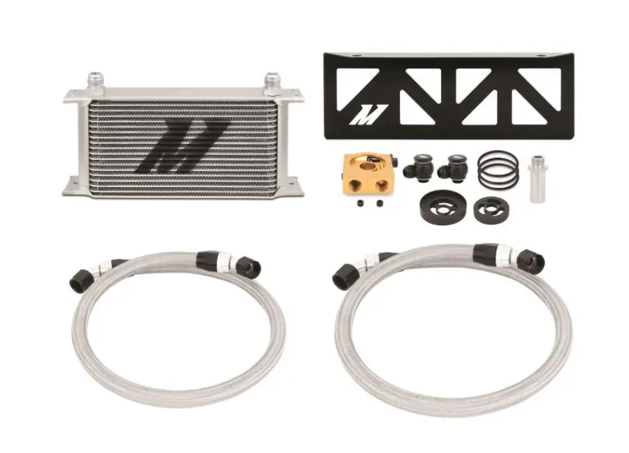 Značkový Olejový chladič Mishimoto pro Scion FR-S (2013-), barevná varianta stříbrná, termostat Ne