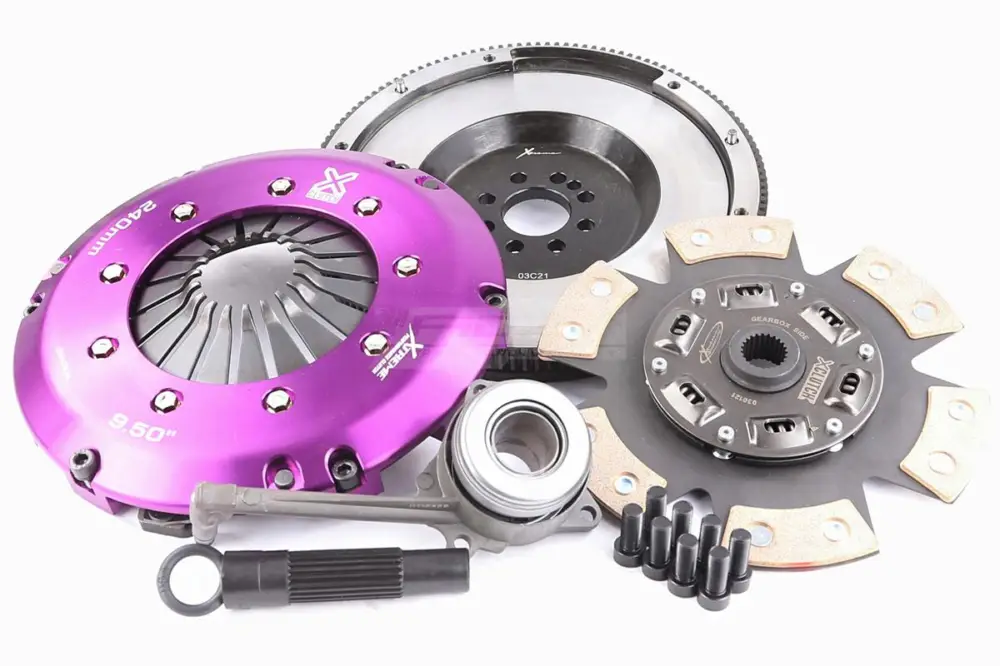 Xtreme Clutch jednolamelová keramická RACE spojková sada vč. setrvačníku a vypínacího ložiska pro Audi A3 8P 2.0 TFSI s kapacitou krouticího momentu 910, r.v. 2004.09 - 2013.05 Časově Omezené