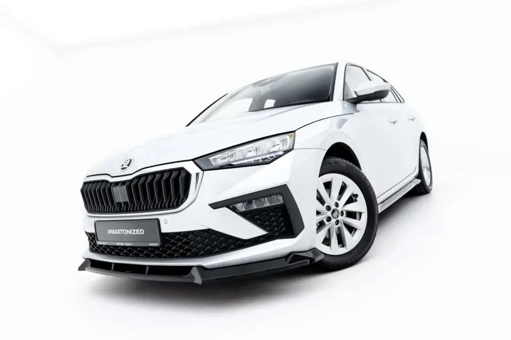 Objednat Nyní Maxton Design spoiler pod přední nárazník pro Škoda Scala Mk1 Facelift, černý lesklý plast ABS