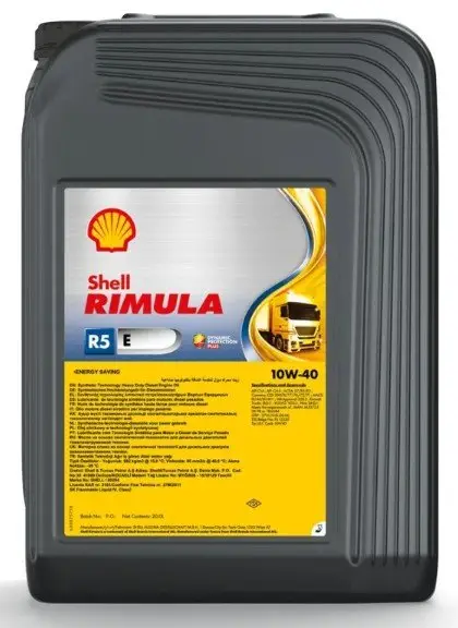 Motorový olej Shell Rimula R5 E 10W-40, 20L Omezená Nabídka