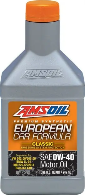 Motorový olej Amsoil European Car Formula Classic 0W-40, 946ml Nakupujte Hned