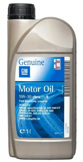 Nejprodávanější Motorový olej GM DEXOS 2 5W-30, 1L