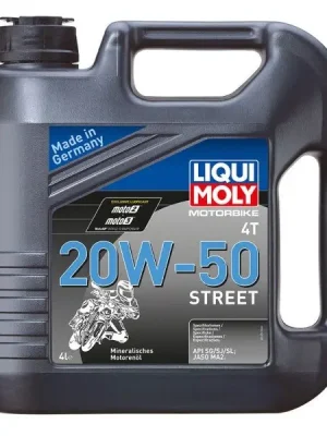 Motorový olej Liqui Moly Motorbike 4T Street 20W-50, 4L Pouze Dnes