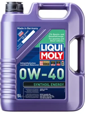 Motorový olej Liqui Moly Synthoil Energy 0W-40, 5L Expresní Doručení