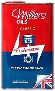 Motorový olej Millers Oils Classic Mini Oil 20W-50, 1L Nejprodávanější