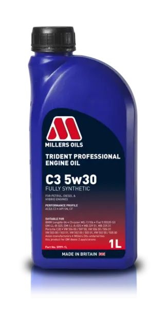 Motorový olej Millers Oils Trident Professional C3 5W-30, 1L Cenově Výhodný