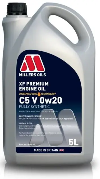 Motorový olej Millers Oils XF Premium C5 V 0W-20, 5L Nejlepší Cena