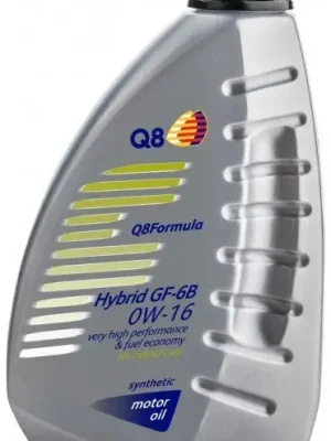 Motorový olej Q8 Formula Hybrid GF-6B 0W-16, 1L Přímo Od Výrobce