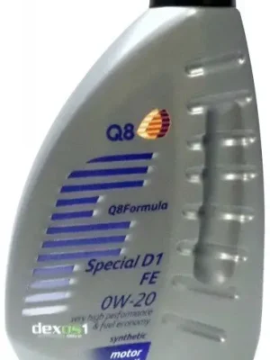 Motorový olej Q8 Formula Special D1 FE 0W-20, 1L Vysoce Kvalitní