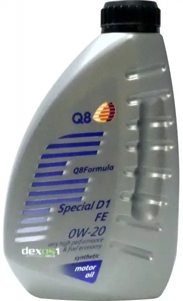 Motorový olej Q8 Formula Special D1 FE 0W-20, 1L Vysoce Kvalitní