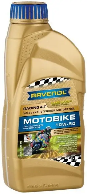 Motorový olej Ravenol Racing Motobike 4T 10W-50, 1L Výprodej