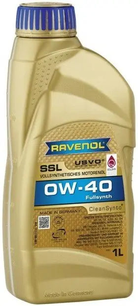 Přímo Od Výrobce Motorový olej Ravenol SSL 0W-40, 1L