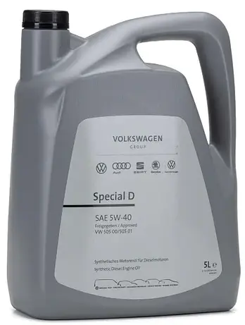 Motorový olej VAG Special D 5W-40, 5L Oblíbený