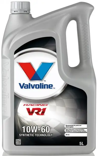 Motorový olej Valvoline VR1™ Racing 10W-60, 5L Přímo Od Výrobce