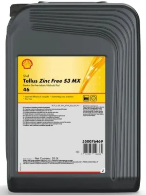Dokud Zásoby Vydrží Hydraulický olej Shell Tellus Zinc Free S3 MX 46, 20L