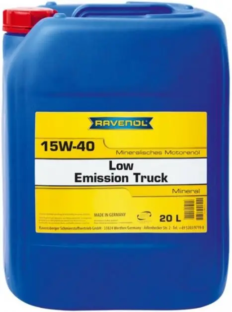 Motorový olej Ravenol Low Emission Truck 15W-40, 20L Autentický