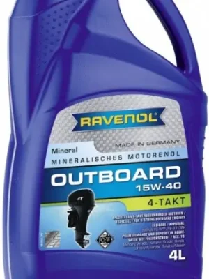 Motorový olej Ravenol Outboardoel 4T 15W-40, 4L Sezónní Sleva