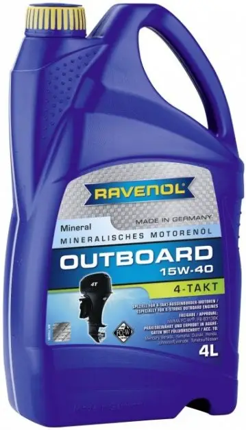 Motorový olej Ravenol Outboardoel 4T 15W-40, 4L Sezónní Sleva