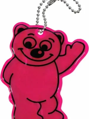 Horká Nabídka Compass přívěšek reflexní bear - fialový