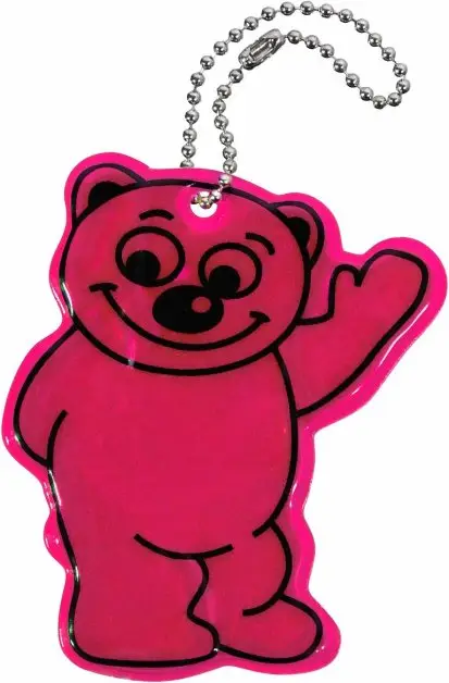 Horká Nabídka Compass přívěšek reflexní bear - fialový