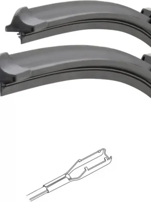 Vysoce Kvalitní Compass stěrače FLAT SET (TALON) 610+510mm