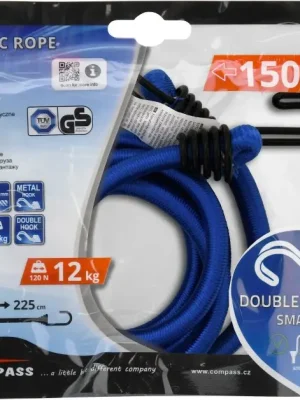 Compass upínač pružný DOUBLE HOOK 10mm/150cm tüv/gs Expresní Doručení