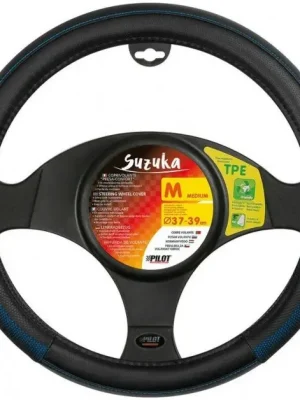 Autentický Potah volantu SUZUKA PREMIUM modrý, 37-39 cm NEW 6/2020