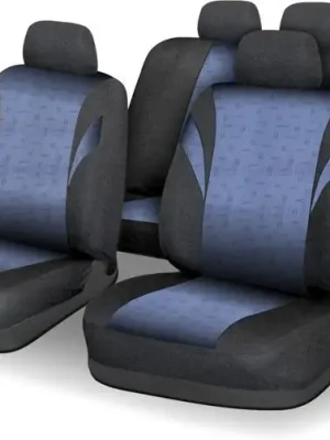 Aktuální Potahy sedadel sada 9ks POLY modré AIRBAG Compass