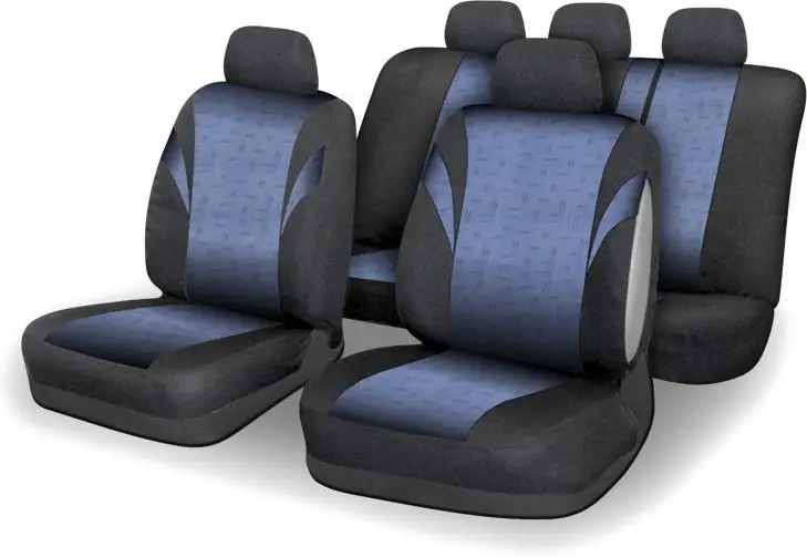 Aktuální Potahy sedadel sada 9ks POLY modré AIRBAG Compass