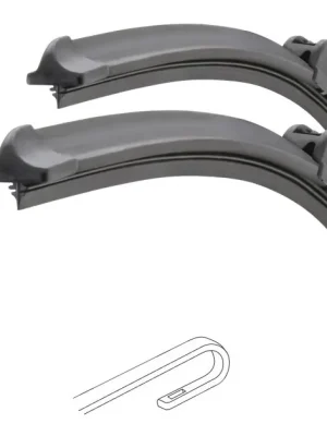 Autentický Stěrače FLAT SET (HOOK) 630+630mm Compass