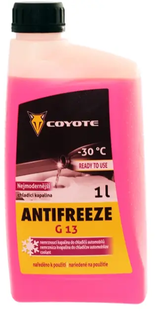 Chladící kapalina Coyote Antifreeze G13 Ready -30°C, 1L Přímo Od Výrobce