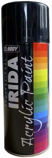 Vysoce Kvalitní HB BODY Irida Černá polomatná (RAL 9005), 400ml