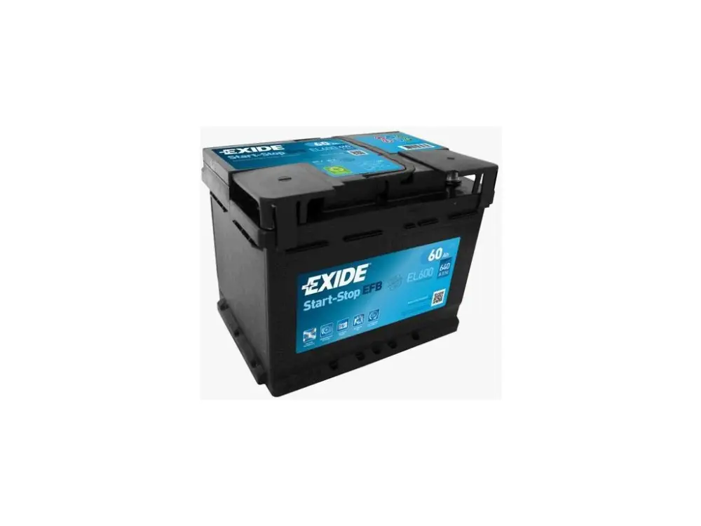 Autobaterie EXIDE Start-Stop EFB 12V 60Ah EL-600 Rychlé Dodání