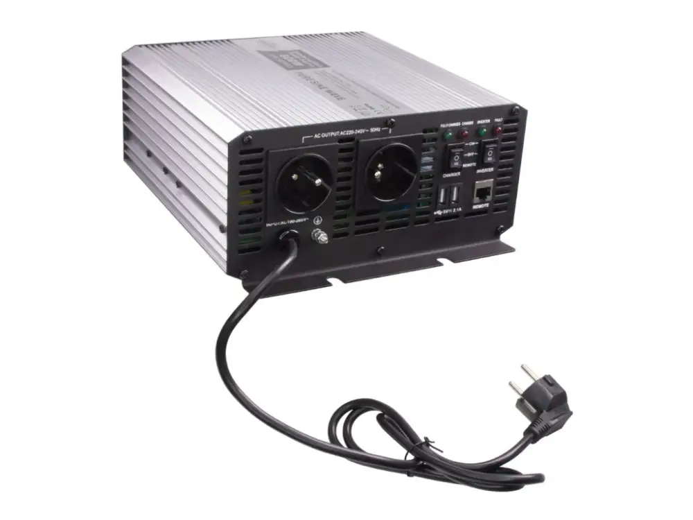 Tovární Cena Sinusový měnič napětí UPS 600W 12/230V + nabíječka 12V/10A