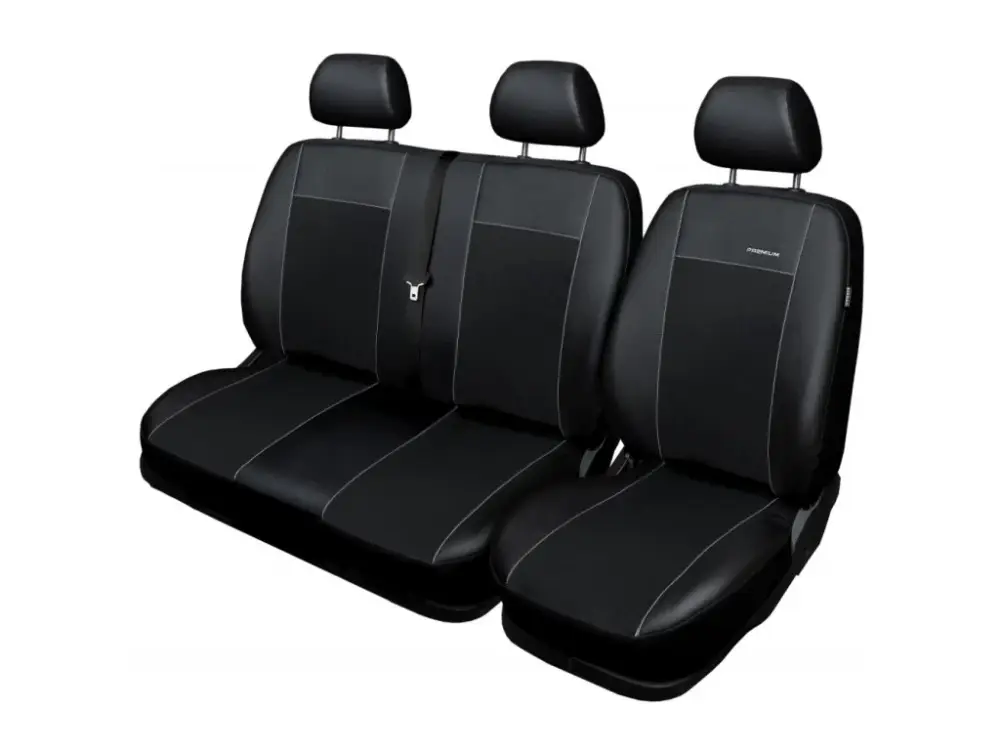 Aktuální Autopotahy Mercedes Sprinter II, 3 místný, od r. 2006, Eco kůže + alcantara černé
