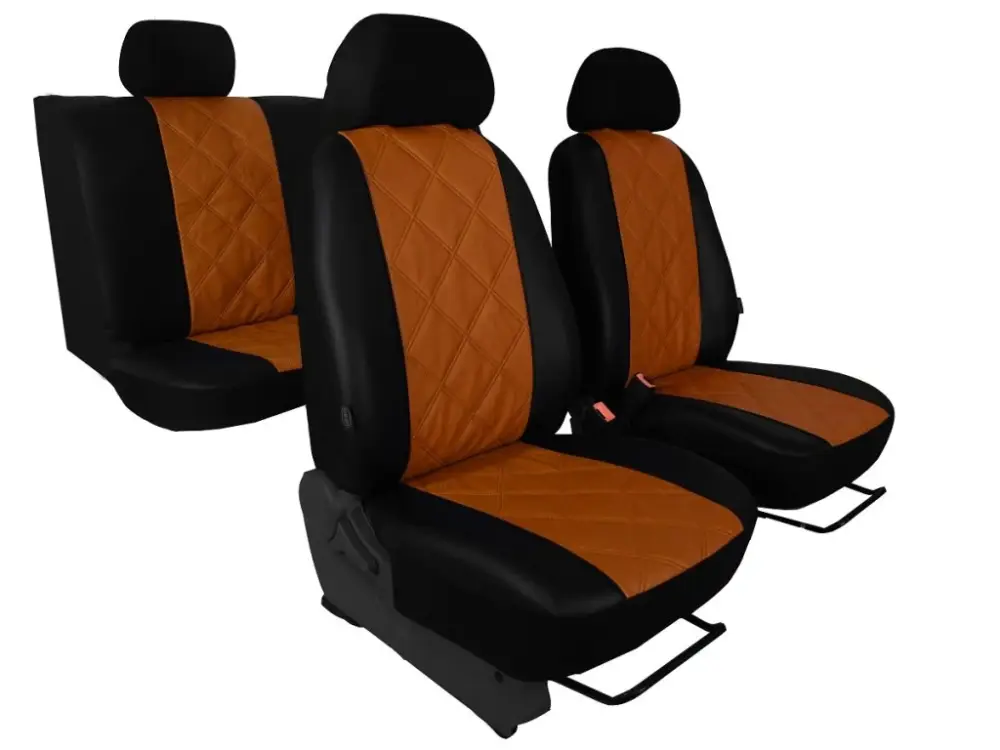 Levný Autopotahy Nissan Qashqai I, bez zadní loketní opěrky, od r. 2006-2010, EMBOSSY hnědé
