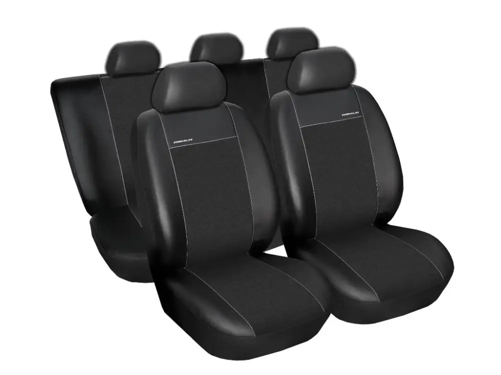 Autopotahy Volkswagen Passat B 5 FL, sedan, od r 1995-2005, Eco kůže + alcantara černé Cenově Výhodný