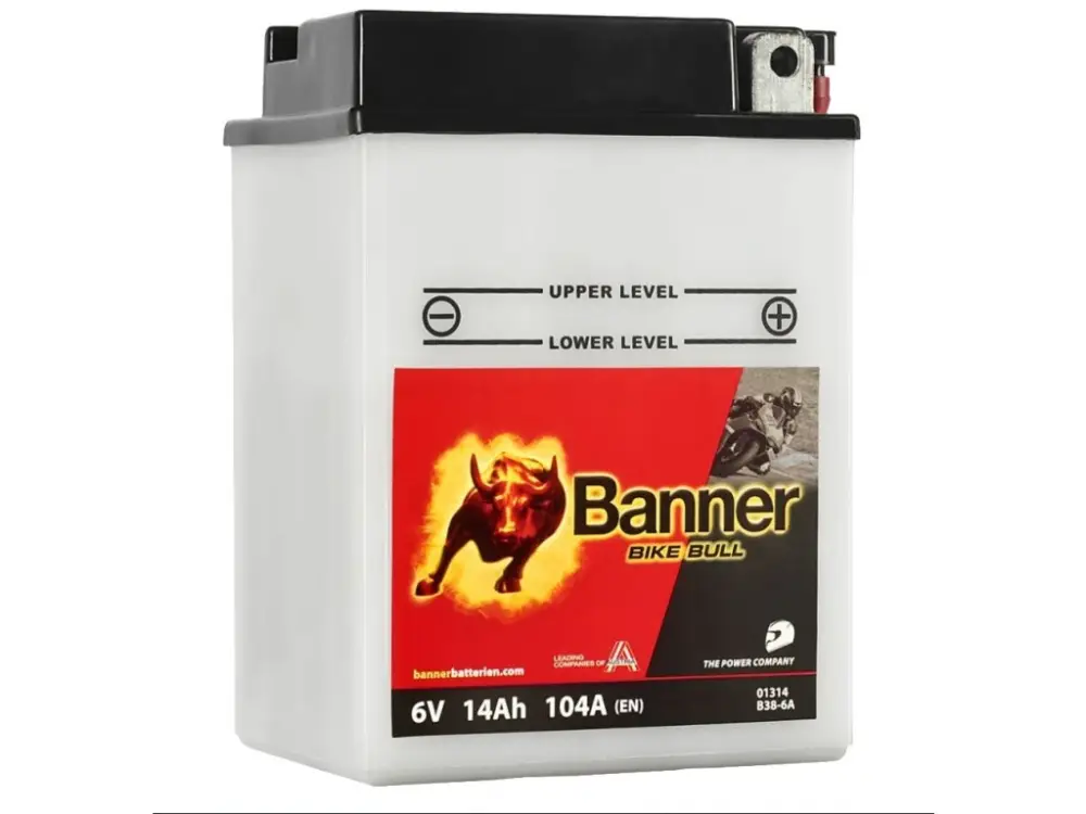 Motobaterie Banner BIKE BULL 01314 B38-6A 6V 13Ah 104A Novinka