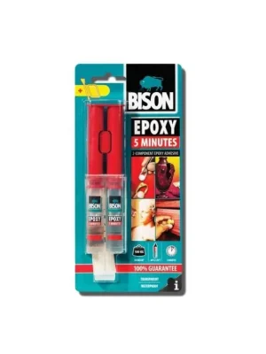 BISON EPOXY 5 MINUT dvousložkové lepidlo 24ml Časově Omezené