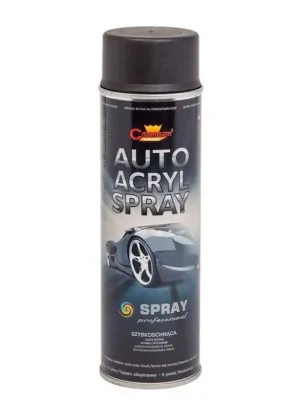 CHAMPION COLOR - AUTO ACRYL základová barva na ráfky-poklice - sprej 500ml - černá Akční Cena