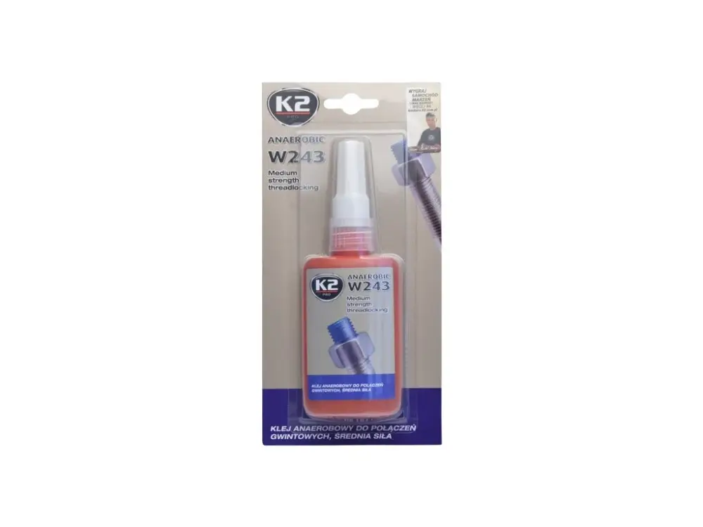K2 ANAEROBNÍ LEPIDLOW243 - fixátor šroubových spojů 50 ml Rychlé Dodání