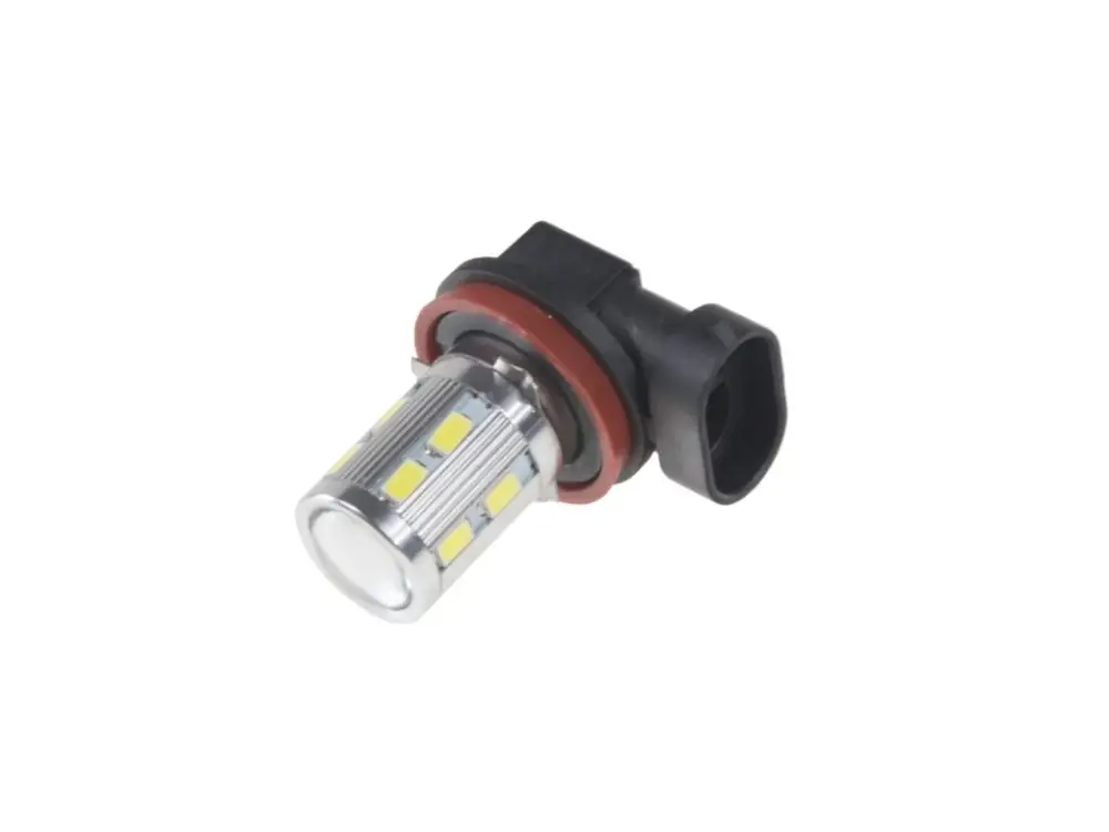 Levný LED H8 bílá, 10-30V, 12SMD 5630 + 3W