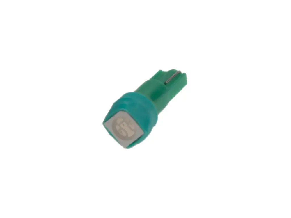 Ověřený LED T5 zelená, 12V, 1LED/3SMD